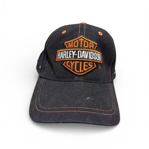 Harley-Davidson Black Cap with Orange Logo